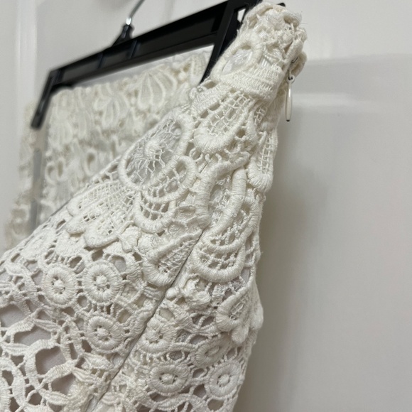 Maje Paris White Lace Mini Skirt with Sheer Details (FR 38 / US 6) - Picture 7 of 10